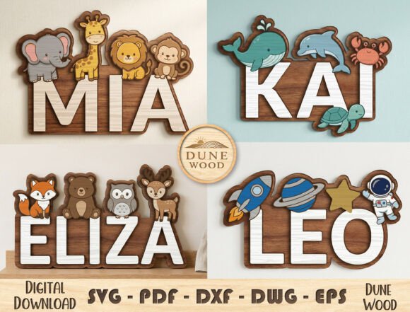 Download Personalized Kids Name SVG Bundle - Kids name svg Collection