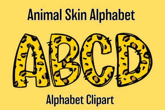 Download Cute Safari Animal Alphabet Doodle 4 - Safari animal Collection