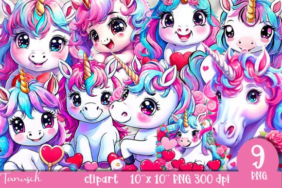 Download Funny Cartoon Unicorn Clipart Anime PNG - Cartoon unicorn Collection