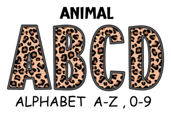 Download Safari Animal Leopard Alphabet Letters - Safari animal Collection