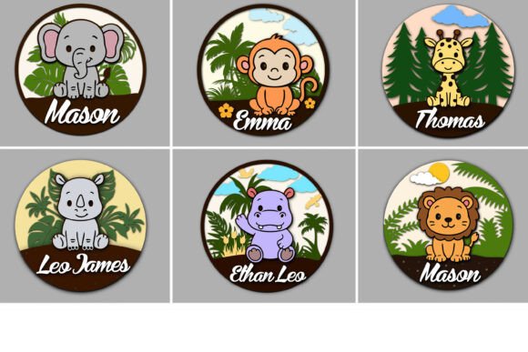 Download Safari Animal Name Sign SVG - Safari animal Collection