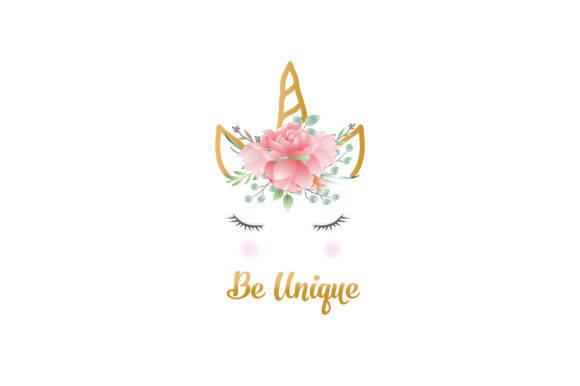 Download Cartoon Unicorn Head with Flower Crown - Cartoon unicorn Collection