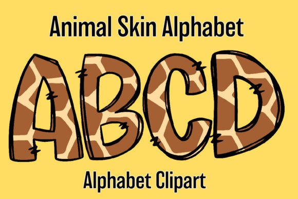 Download Cute Safari Animal Alphabet Doodle 2 - Safari animal Collection