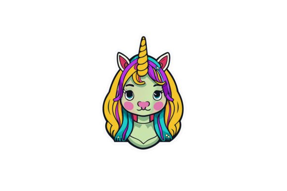 Download Cheerful Cartoon Unicorn - Cartoon unicorn Collection